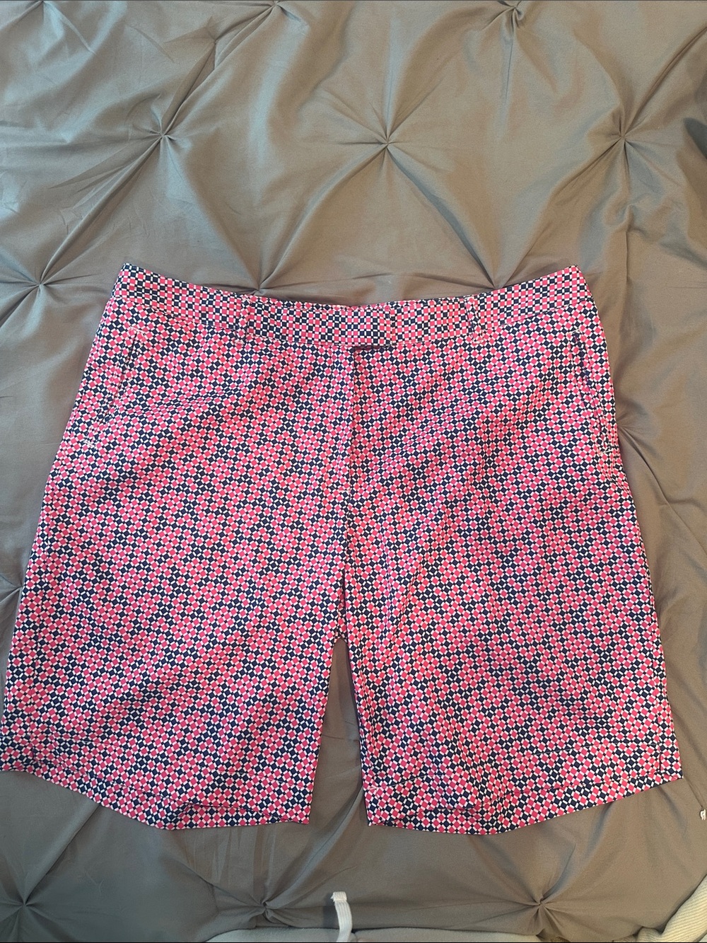 Lady Hagen Pink and Black Geometric Floral Bermuda Shorts
